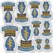Special Forces SFGA SFG Green Berets Contour Sticker (Voorkant)