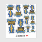 Special Forces SFGA SFG Green Berets Contour Sticker (Vel)