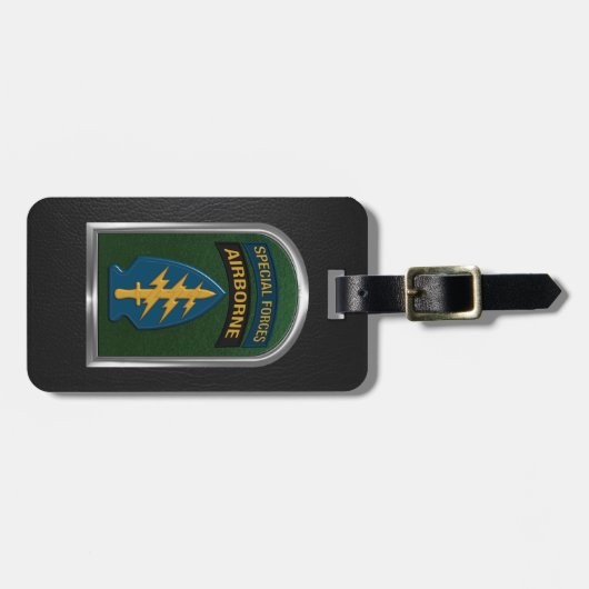 Special Forces Tab en Patch Geschenk Bagagelabel (Voorkant horizontaal)