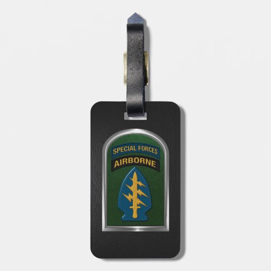 Special Forces Tab en Patch Geschenk Bagagelabel (Achterkant verticaal)