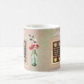 Special Friend Personalized Message Floral Bouquet Koffiemok (Center)