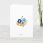 Special Friend Teacup & Flower Birthday Kaart (Achterkant)