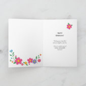 Special Friend Teacup & Flower Birthday Kaart (Binnen)