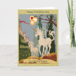Special Friend Unicorn Magic Valentijnsdag Card Kaart