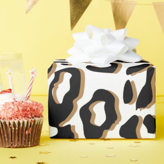 special gift card with animal print cadeaupapier (Verjaardagsfeest)