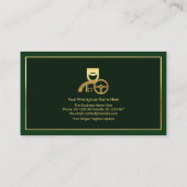 Special Gold Lijst Emerald Green Layer, Chauffeur Visitekaartje (Achterkant)