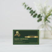 Special Gold Lijst Emerald Green Layer, Chauffeur Visitekaartje (Staand voorkant)