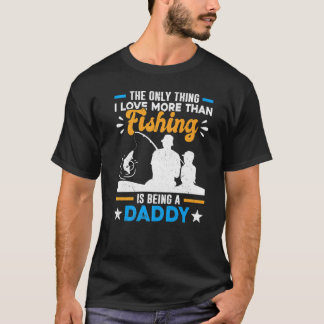 Special Grandpa Dad More Than Love Fishing Is Bein T-shirt