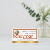 Special Handyman Frame Home Repairs Visitekaartje (Staand voorkant)