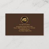 Special Handyman Letters Houten Grain Home Reparee Visitekaartje (Achterkant)