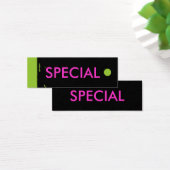 "SPECIAL" Hang Label Mini Visitekaartjes (Bureau)