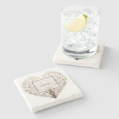 Special Heart Photo Stone Onderzetter (Zijkant)