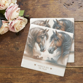 Special Horses Natuur Wedding Stone Onderzetter