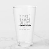 Special Idiot Ultramarathon Running Funny Glas (Achterkant)