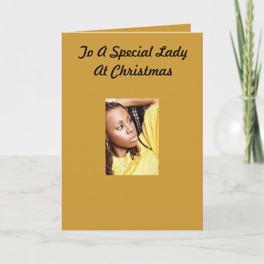 Special Lady Christmas Card Feestdagen Kaart (Voorkant)