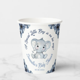 Special Little Boy op weg naar Elephant Paper Cups Papieren Bekers