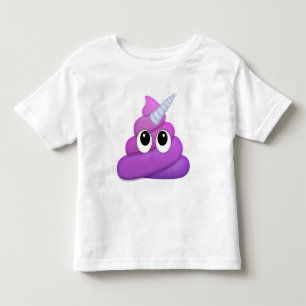 Special Little Unicorn Poop Emoji Kinder Shirts