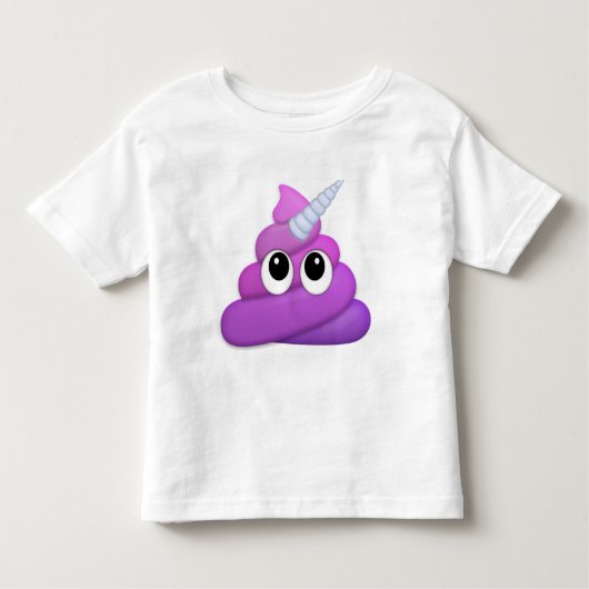 Special Little Unicorn Poop Emoji Kinder Shirts (Voorkant)