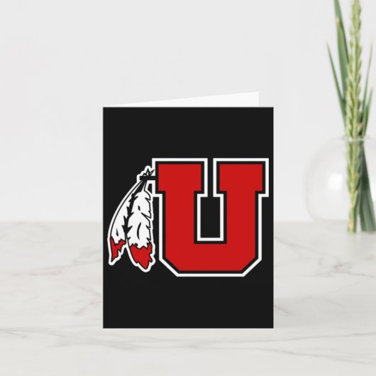Special Logo Utah Utes Sticker  Kaart (Voorkant)