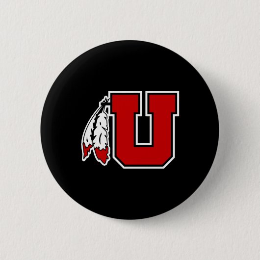 Special Logo Utah Utes Sticker Ronde Button 5,7 Cm (Voorkant)
