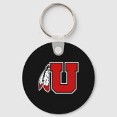 Special Logo Utah Utes Sticker  Sleutelhanger (Voorkant)
