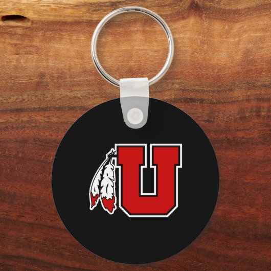 Special Logo Utah Utes Sticker  Sleutelhanger (Voorkant)