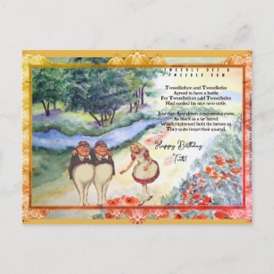 Special Looking Glass Tweetle De Dum Song Briefkaart