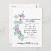 Special Love Moederdag Poem Briefkaart (Voorkant / Achterkant)