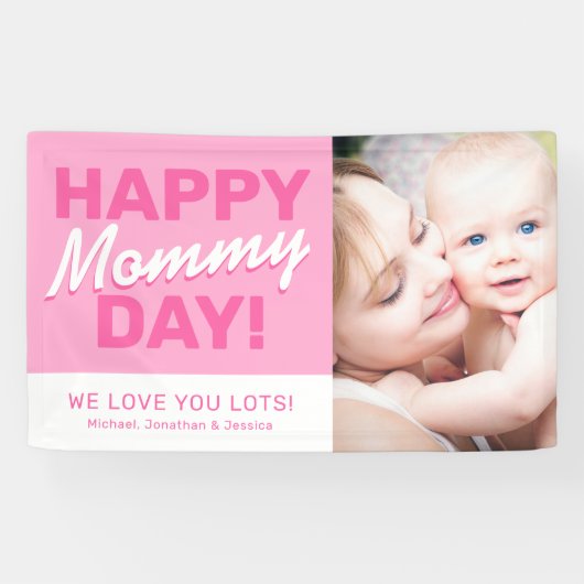 Special Mam Birthday Foto Spandoek (Horizontaal)