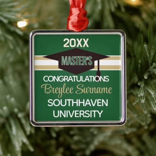 Special! Master Degree  Metalen Ornament (Boom)