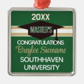 Special! Master Degree  Metalen Ornament (Voorkant)