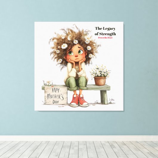 Special Mom (Keepsake) Canvas Afdruk (Insitu (Houten vloer))