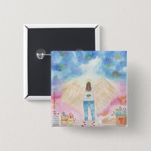 Special Neighbor In Need Pin Vierkante Button 5,1 Cm (Voorkant /achterkant)