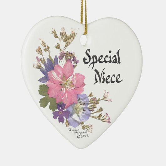 Special Niece Keramisch Ornament (Rechts)