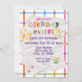 Special Note, Cute Birthday Party Kaart (Voorkant)