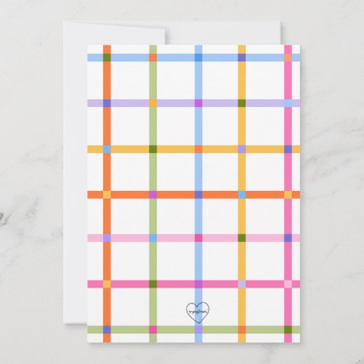 Special Note, Cute Birthday Party Kaart (Achterkant)