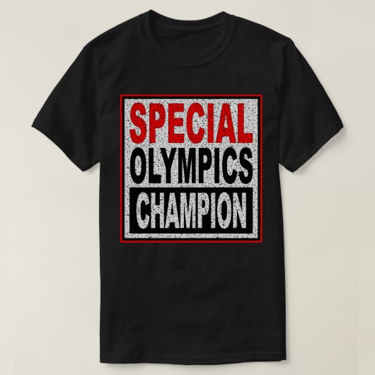 Special Olympics Kampioen Atletiek T-shirt (Design voorkant)