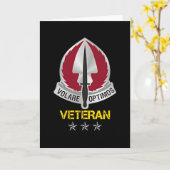Special Operations Aviation Command Logo Veteraan  Kaart (Gele Bloem)
