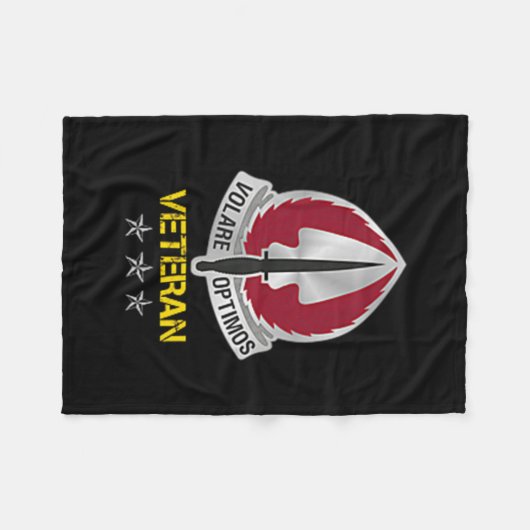 Special Operations Aviation Command Logo Veteran P Fleece Deken (Voorkant (Horizontaal))