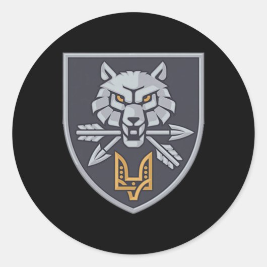 Special Operations Forces Command (Oekraïne) V2 Ronde Sticker (Voorkant)