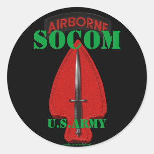 Special Ops USASOC PSYOP Veterans Vets Ronde Sticker