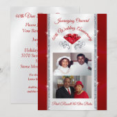 Special Order 40th verjaardagsuitnodigingen Alice Kaart (Voorkant / Achterkant)