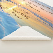 Special Order Winter Beach Sunset Sherpa Blanket Deken (3/4)