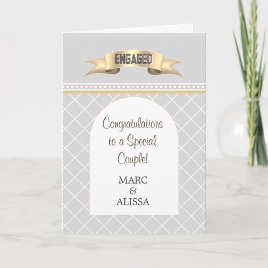 Special! Personalized Engagement Card Kaart (Voorkant)