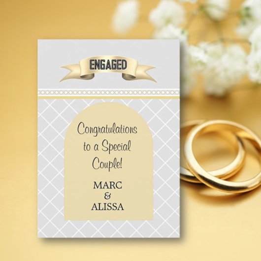 Special! Personalized Engagement Card Kaart