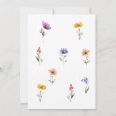 Special Photo Elegant Floral Retirement Party  Kaart (Achterkant)