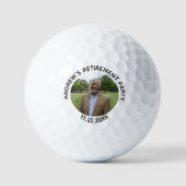 Special Photo Elegant Retirement Party Golfballen (Voorkant)