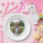 Special Photo Elegant Retirement Party Papieren Bordje (Feest)