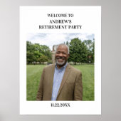 Special Photo Elegant Retirement Party Poster (Voorkant)