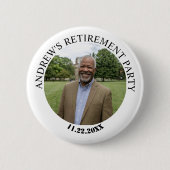 Special Photo Elegant Retirement Party Ronde Button 5,7 Cm (Voorkant)